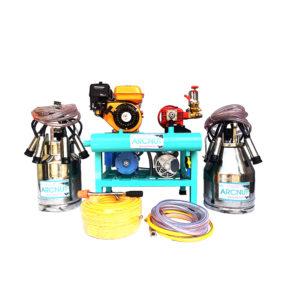 Arcnut Milking Machine with Cleaning Pump Two Bucket