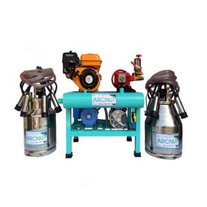 Arcnut Milking Machine with Cleaning Pump Two Bucket